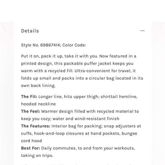 Free People Movement Pria Printed Puffer NWT Size Small - Picture 5 of 16